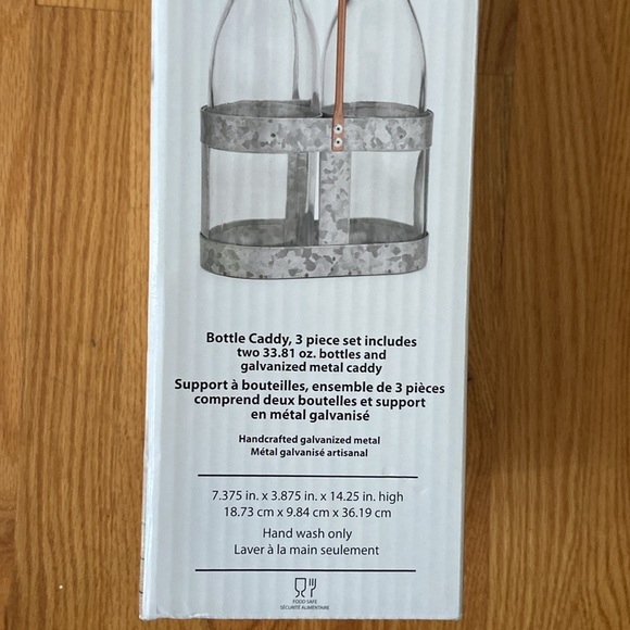 Heritage Home NWT 3 Piece Bottle Caddy - Picture 7 of 11